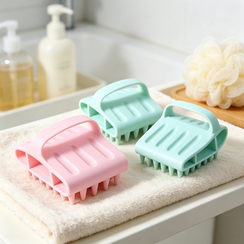 Hair Care Products - Silikon Saç Derisi Masaj Şampuan Fırçası