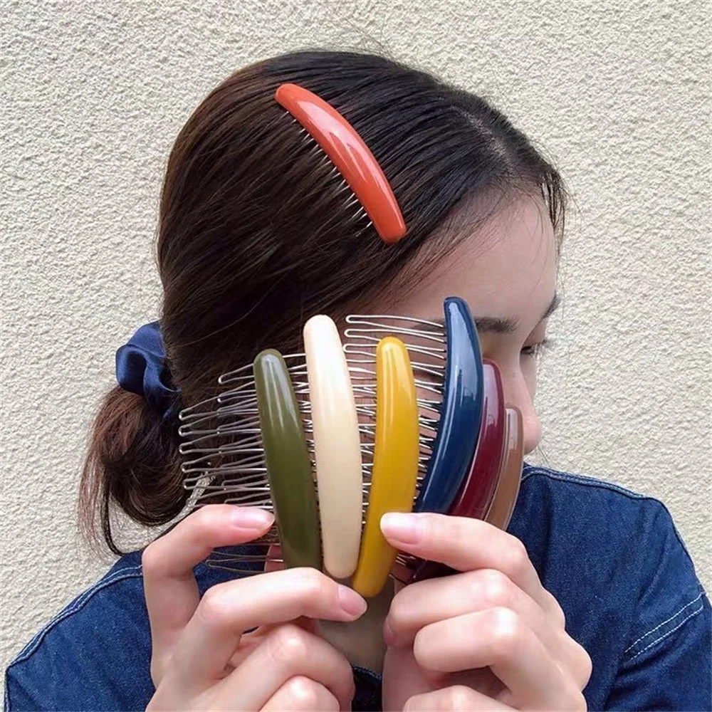 Hair Care Korean Products - Düz renk kadın muz tarak klip