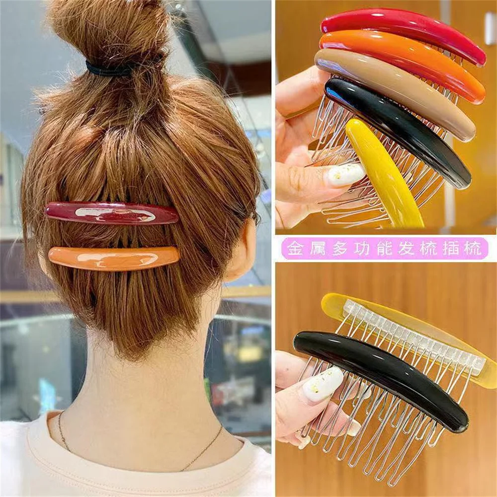 Düz renk kadın muz tarak klip  - Hair Care Korean Products incelemesi ve fiyatı